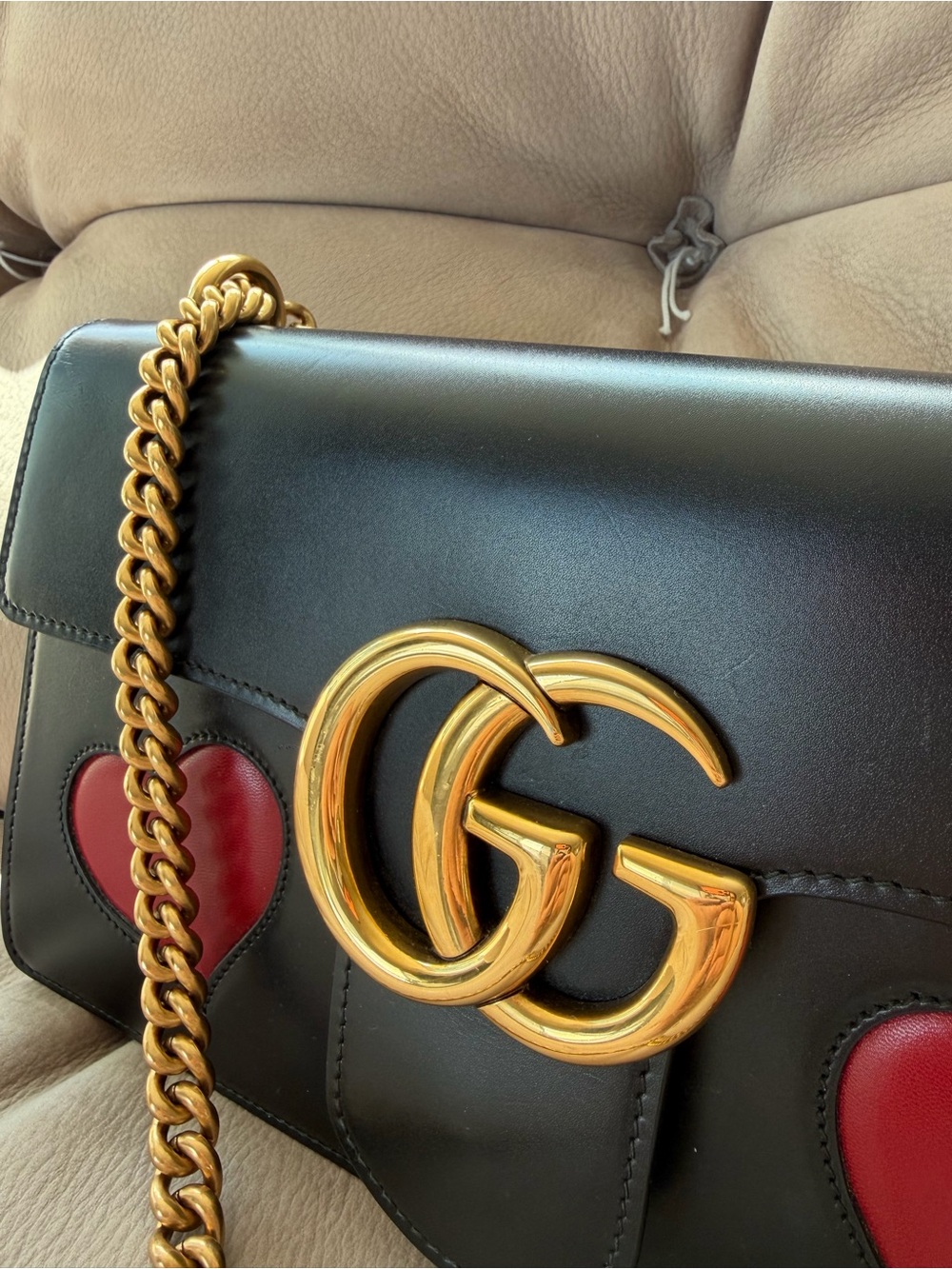 Gucci GG Marmont Heart Shoulder Bag - Picture 5 of 6